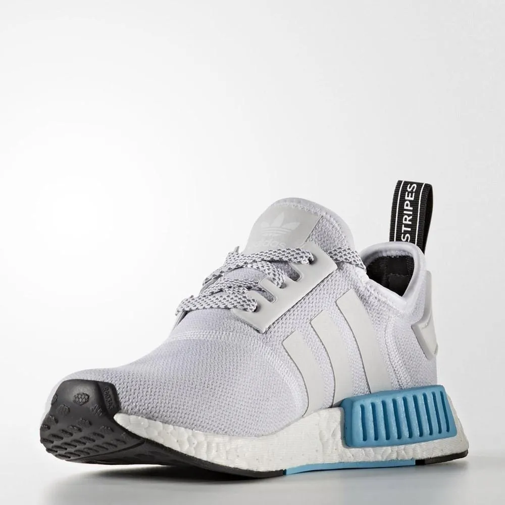 Adidas NMD_R1 Kids White-Bright Cyan