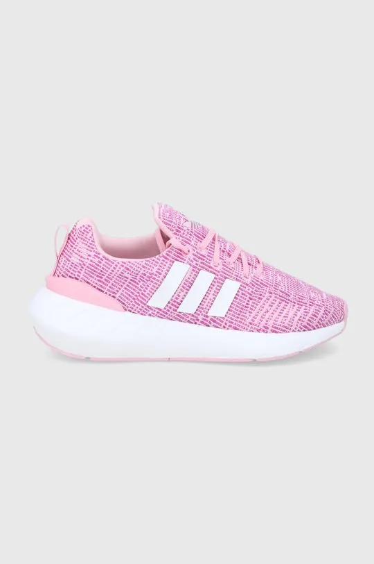 adidas Originals kids' shoes Swift Run pink color