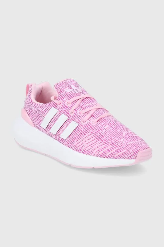 adidas Originals kids' shoes Swift Run pink color