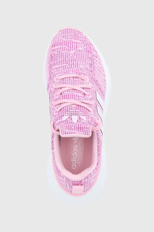 adidas Originals kids' shoes Swift Run pink color