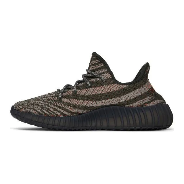 Adidas yeezy boost 350 v2 (carbon beluga/ grey/ carbon beluga/ steeple gray/ solar red) men us 8-13