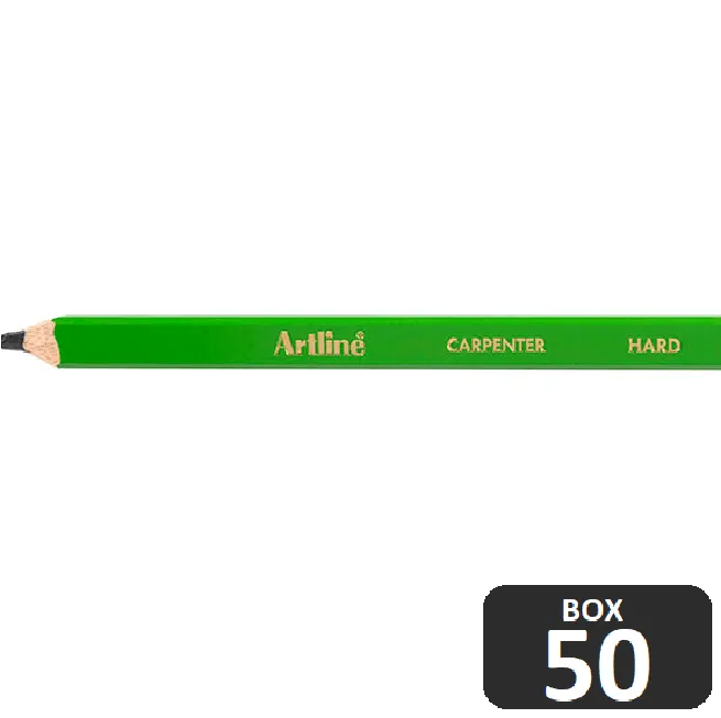 Artline Professional Carpenter Pencils Hard Box 50 BULK