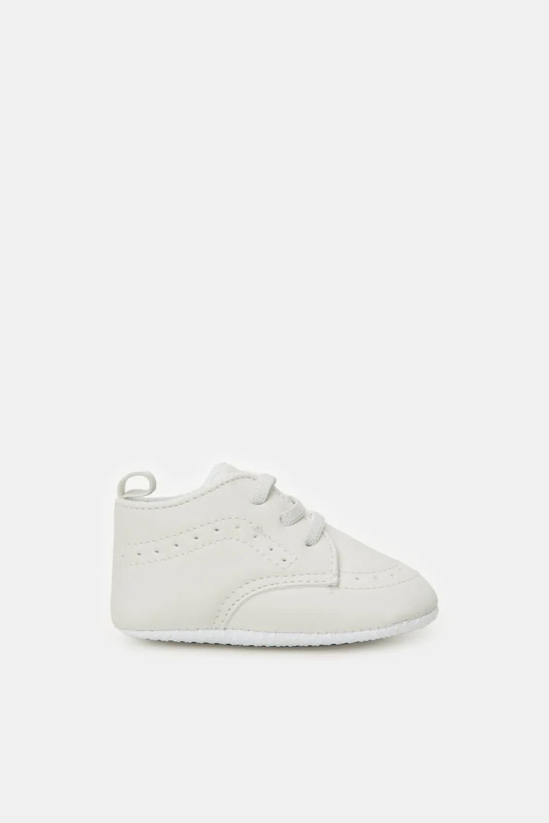 Baby White Pram Shoes