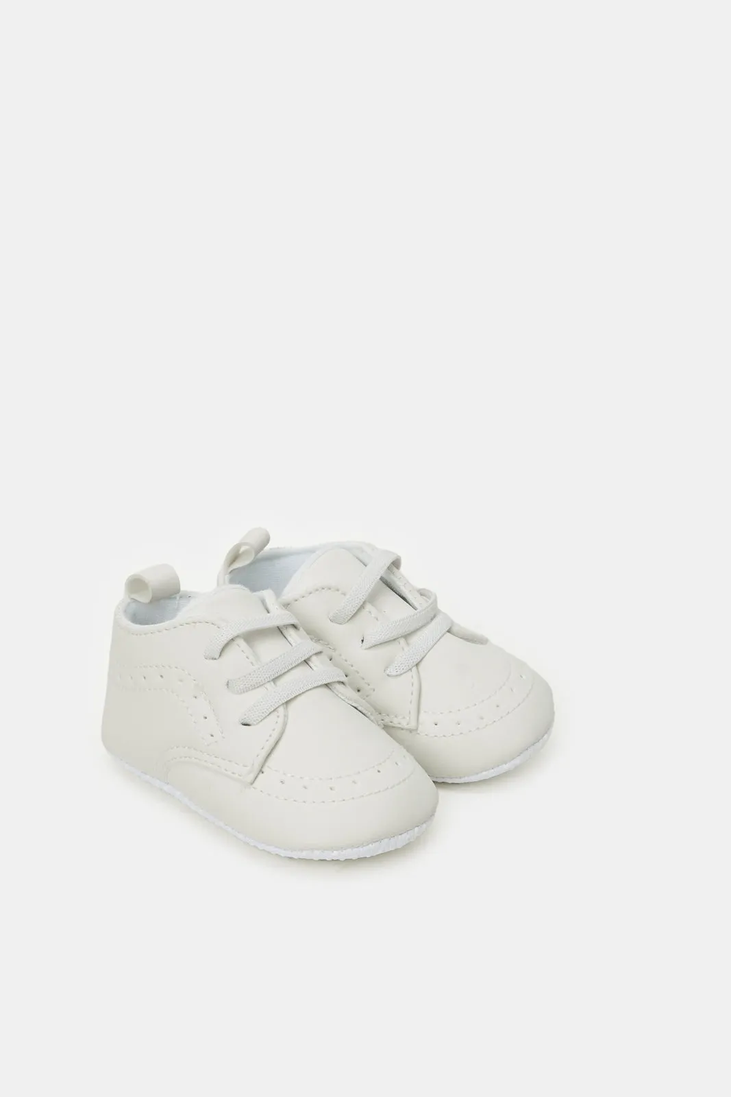 Baby White Pram Shoes