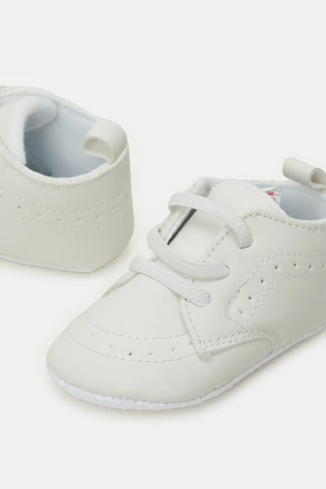 Baby White Pram Shoes