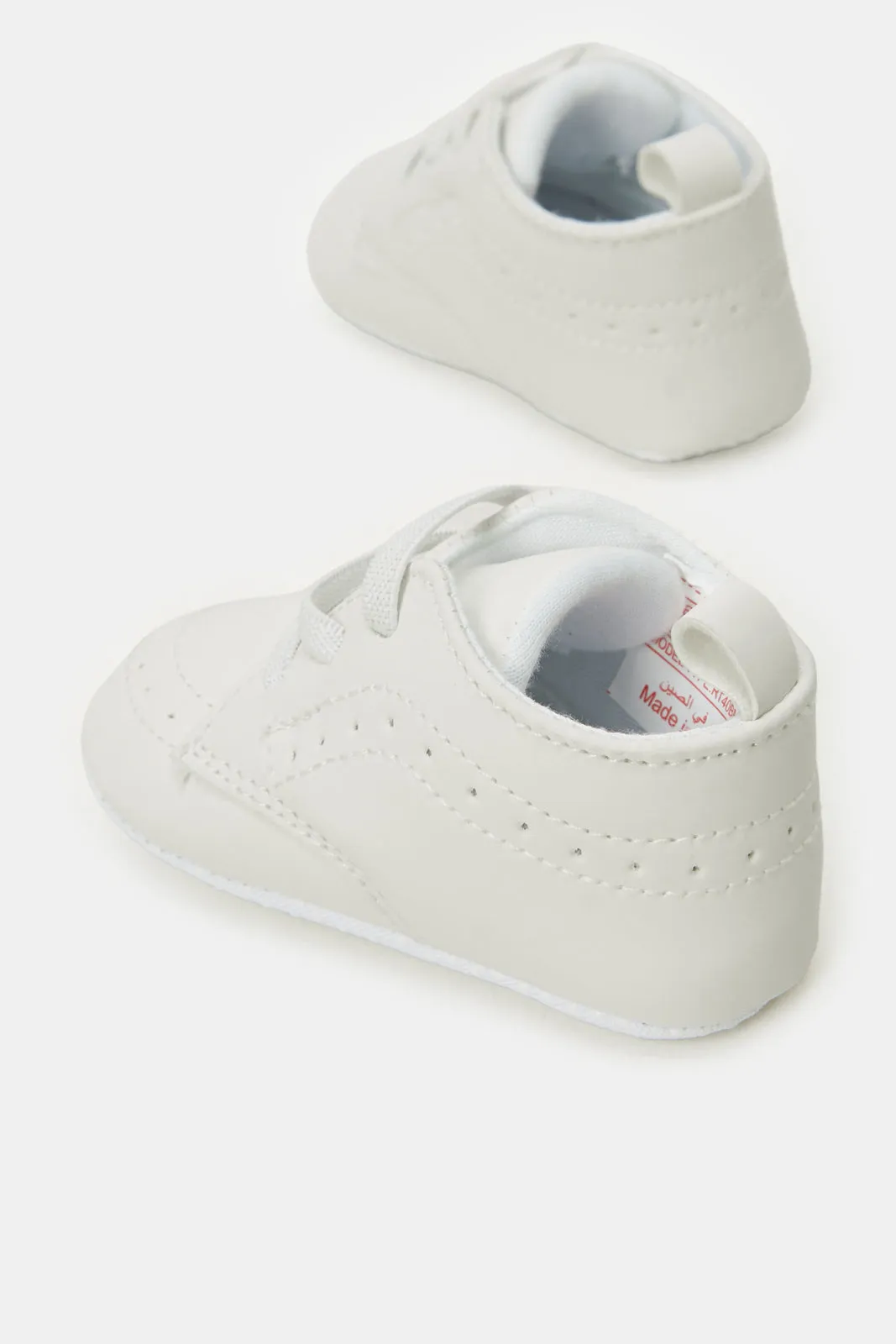 Baby White Pram Shoes