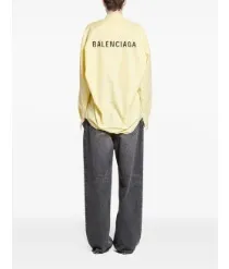 BALENCIAGA  |Casual Style Unisex Street Style Logo Shirts & Blouses