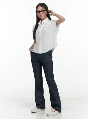 Bandeau Slim Bootcut Jeans OA415