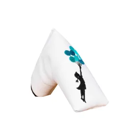 Banksy Balloon Girl Blade Putter Headcover White