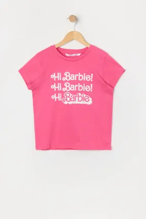 Barbie™ The Movie Girls Hi Barbie! Graphic T-Shirt