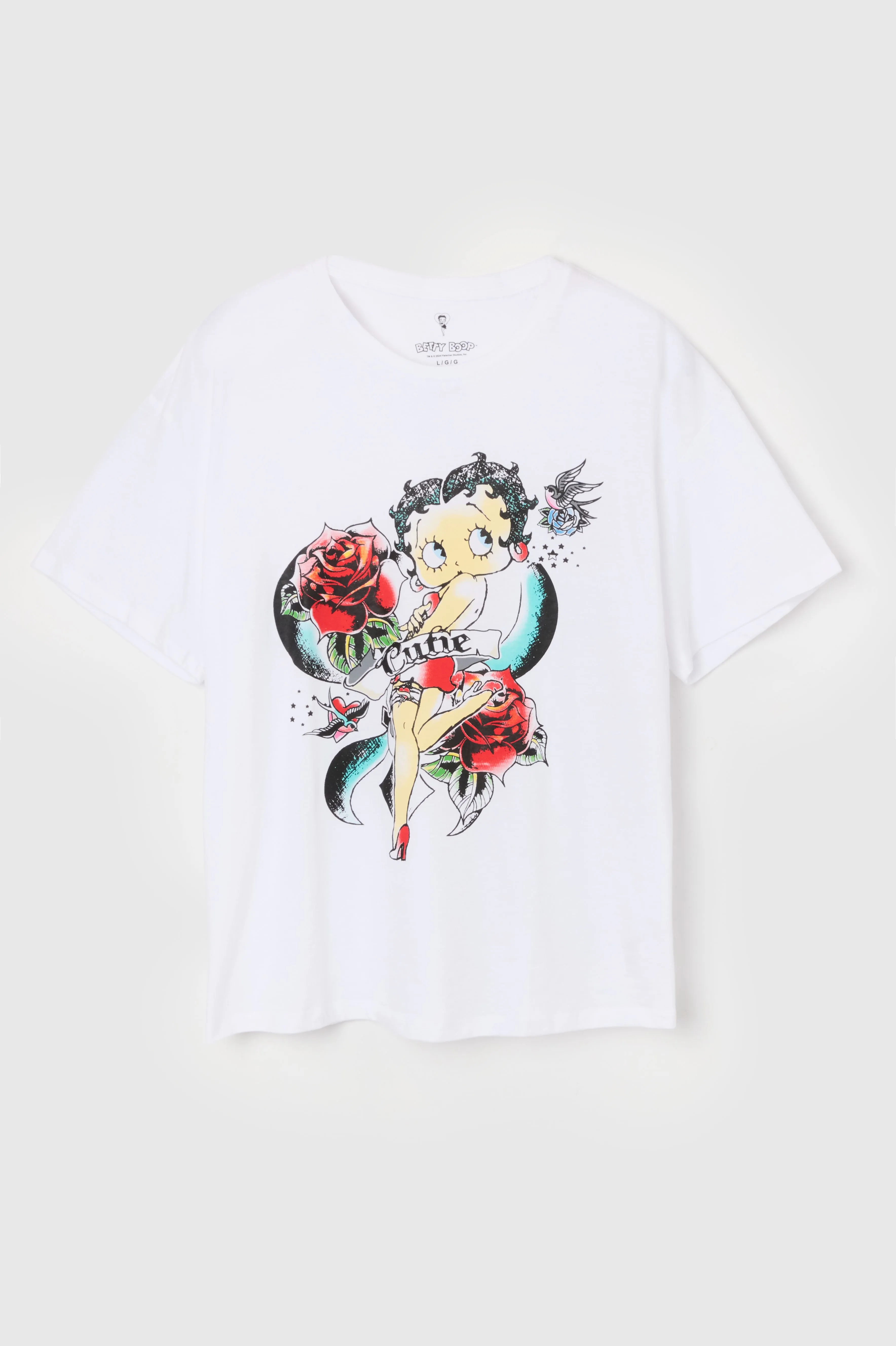 Betty Boop Cutie Graphic Boyfriend T-Shirt