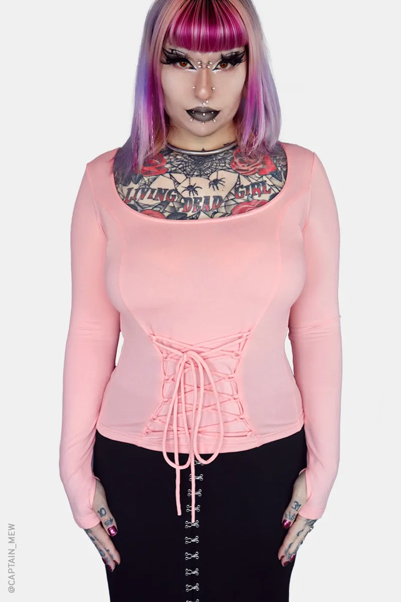 Blush Viper Long Sleeve Top