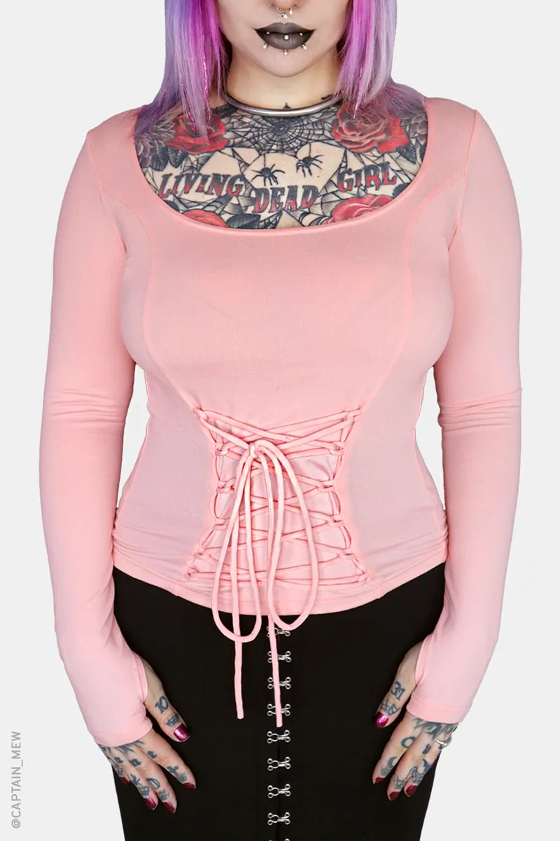 Blush Viper Long Sleeve Top