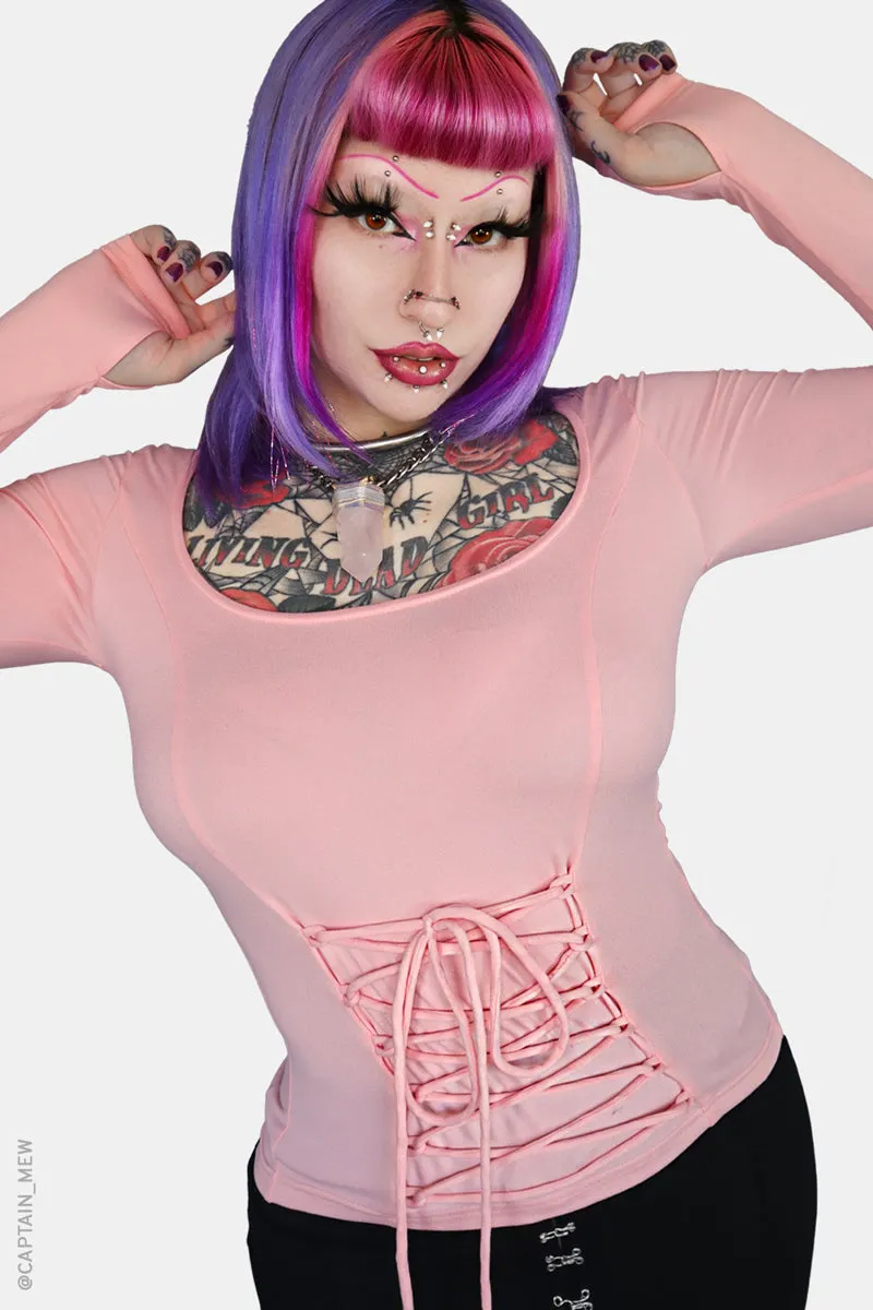 Blush Viper Long Sleeve Top