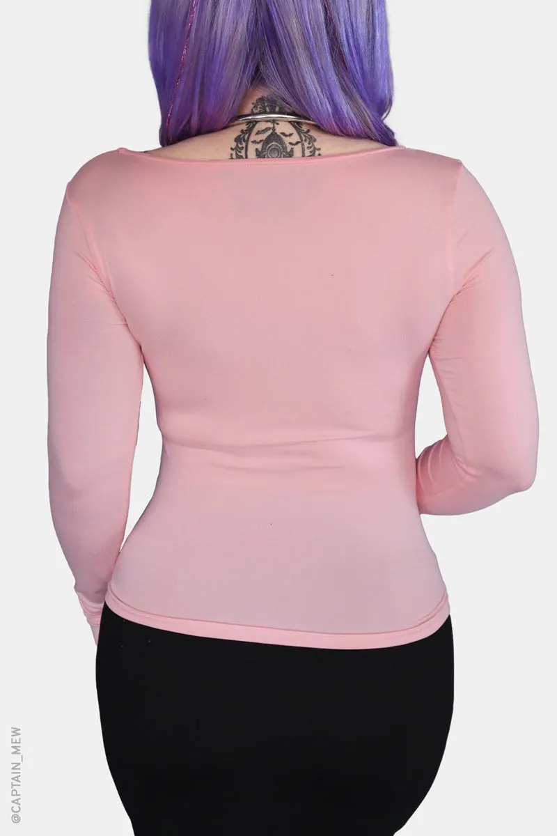 Blush Viper Long Sleeve Top