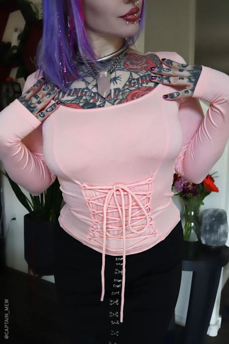 Blush Viper Long Sleeve Top