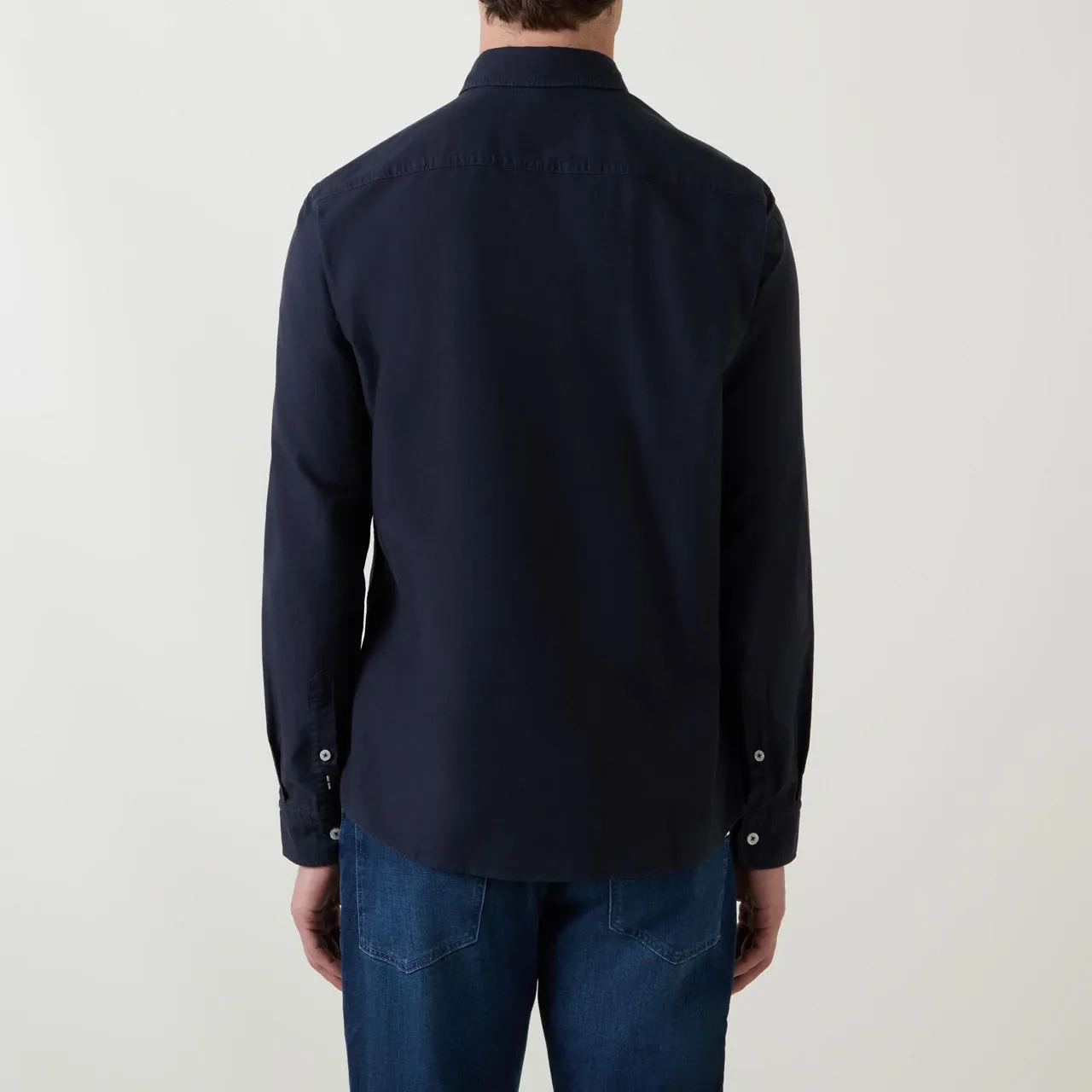 BOSS The Sustainable Edit Roan Logo Casual Shirt - Navy