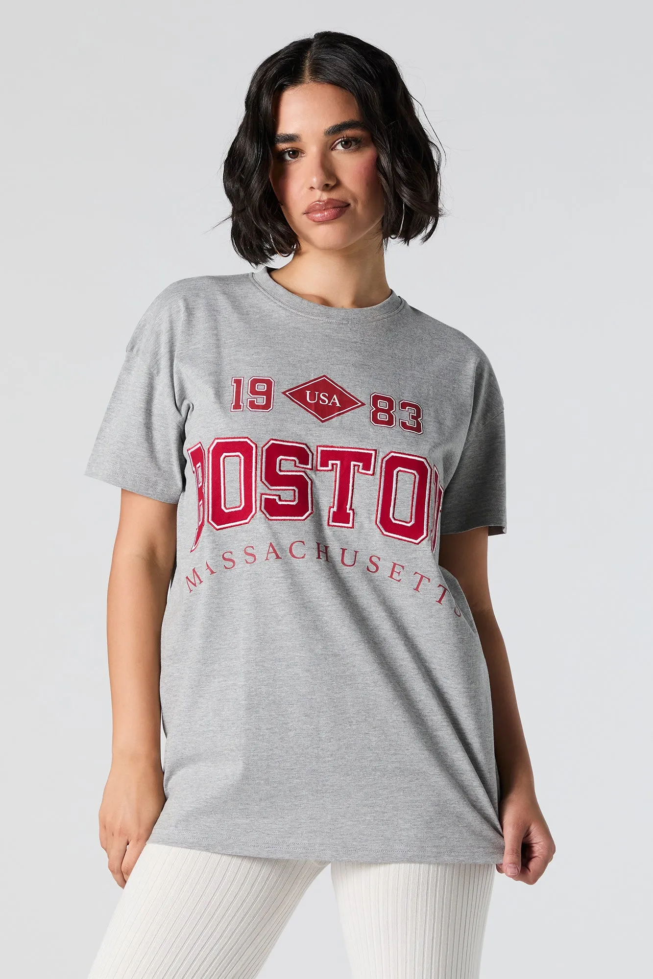 Boston Embroidered T-Shirt