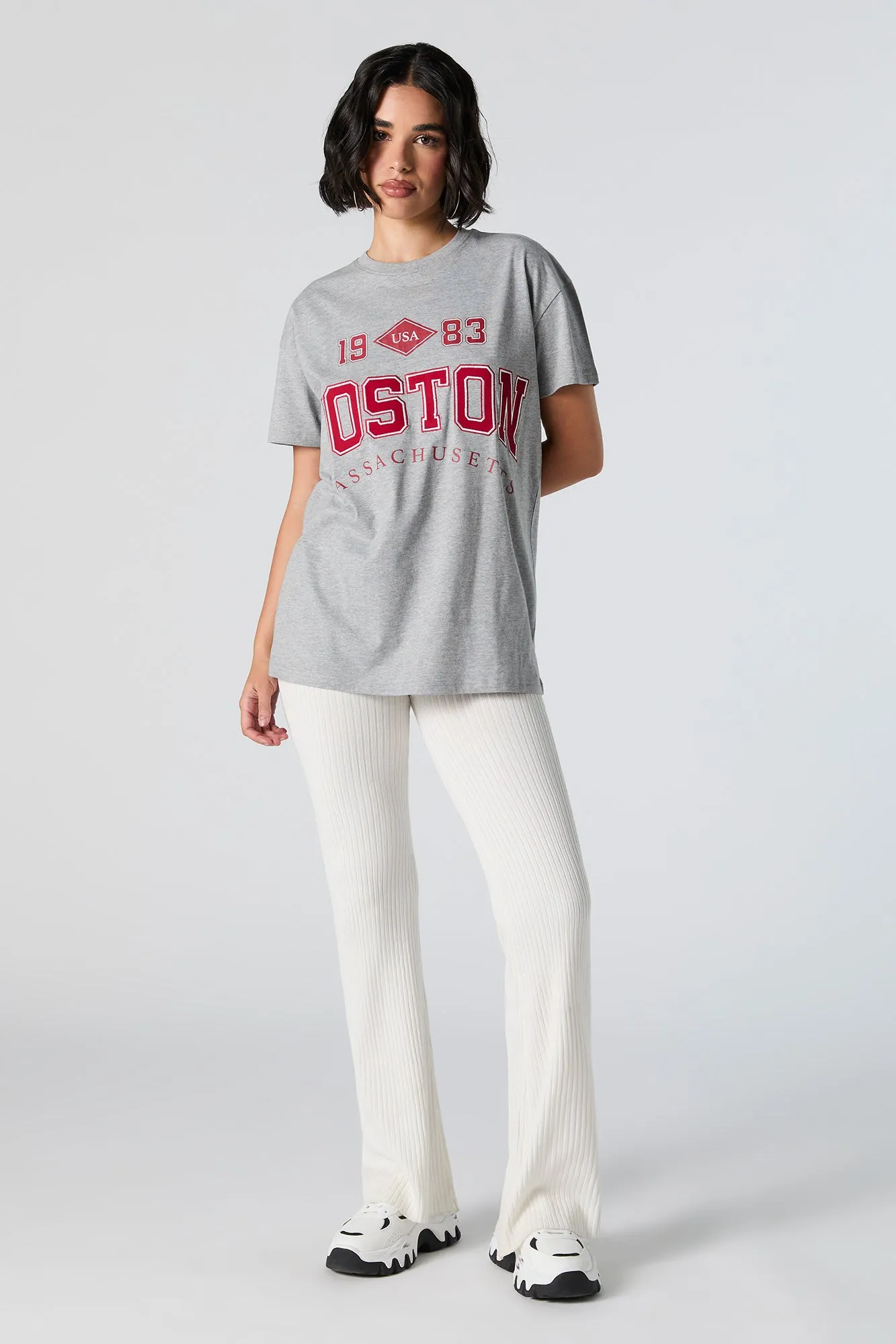 Boston Embroidered T-Shirt