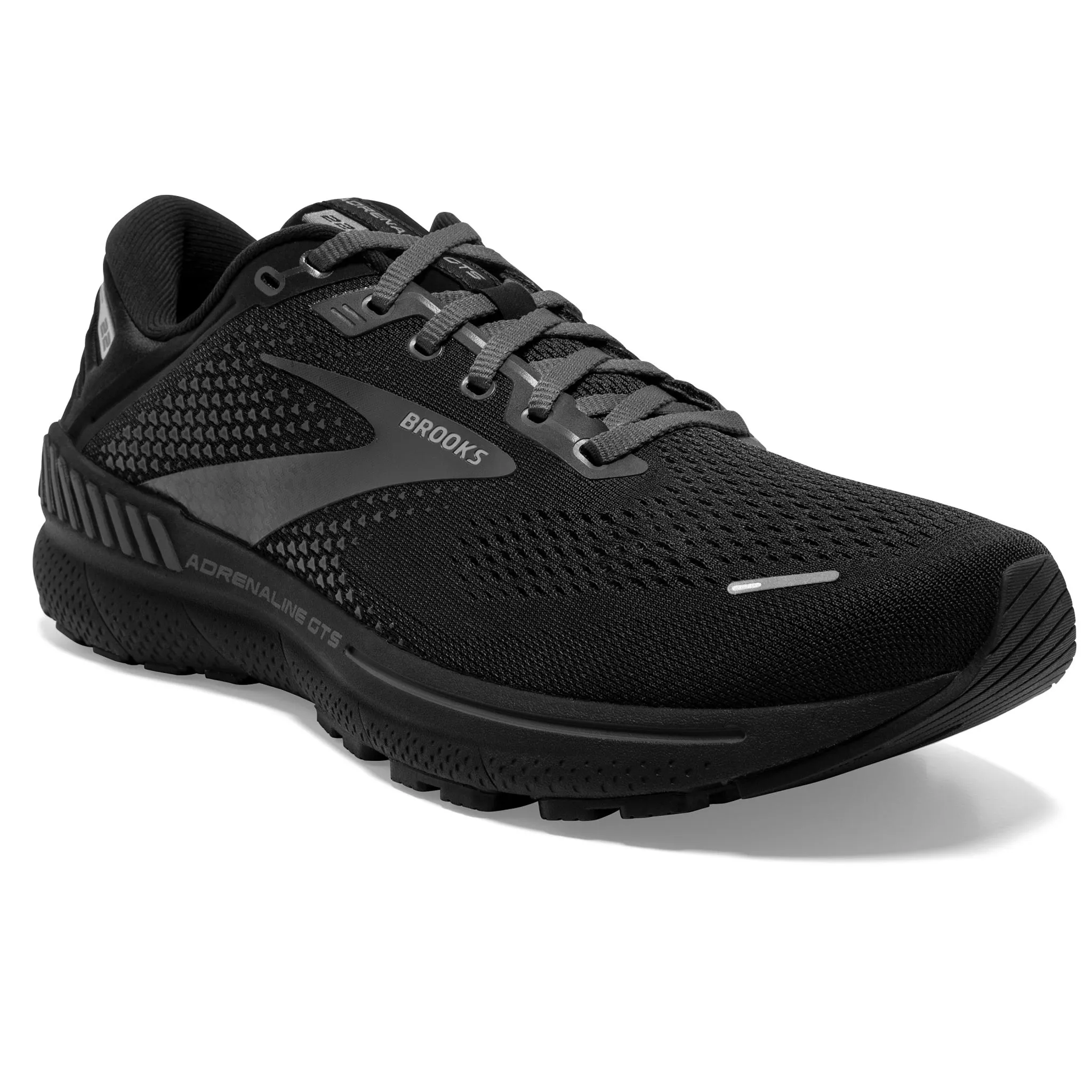 Brooks Women's 120353 020 Adrenaline GTS 22 Black Ebony Cushion Support Running Shoes