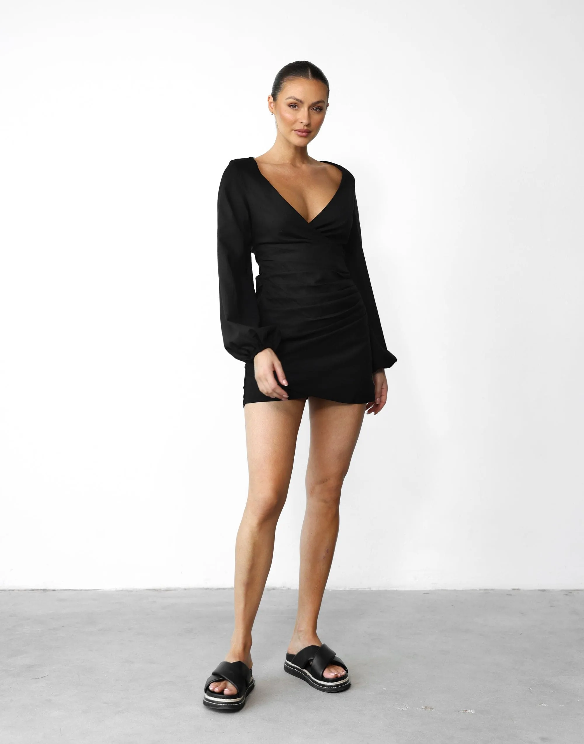 Caliraya Mini Dress (Black)