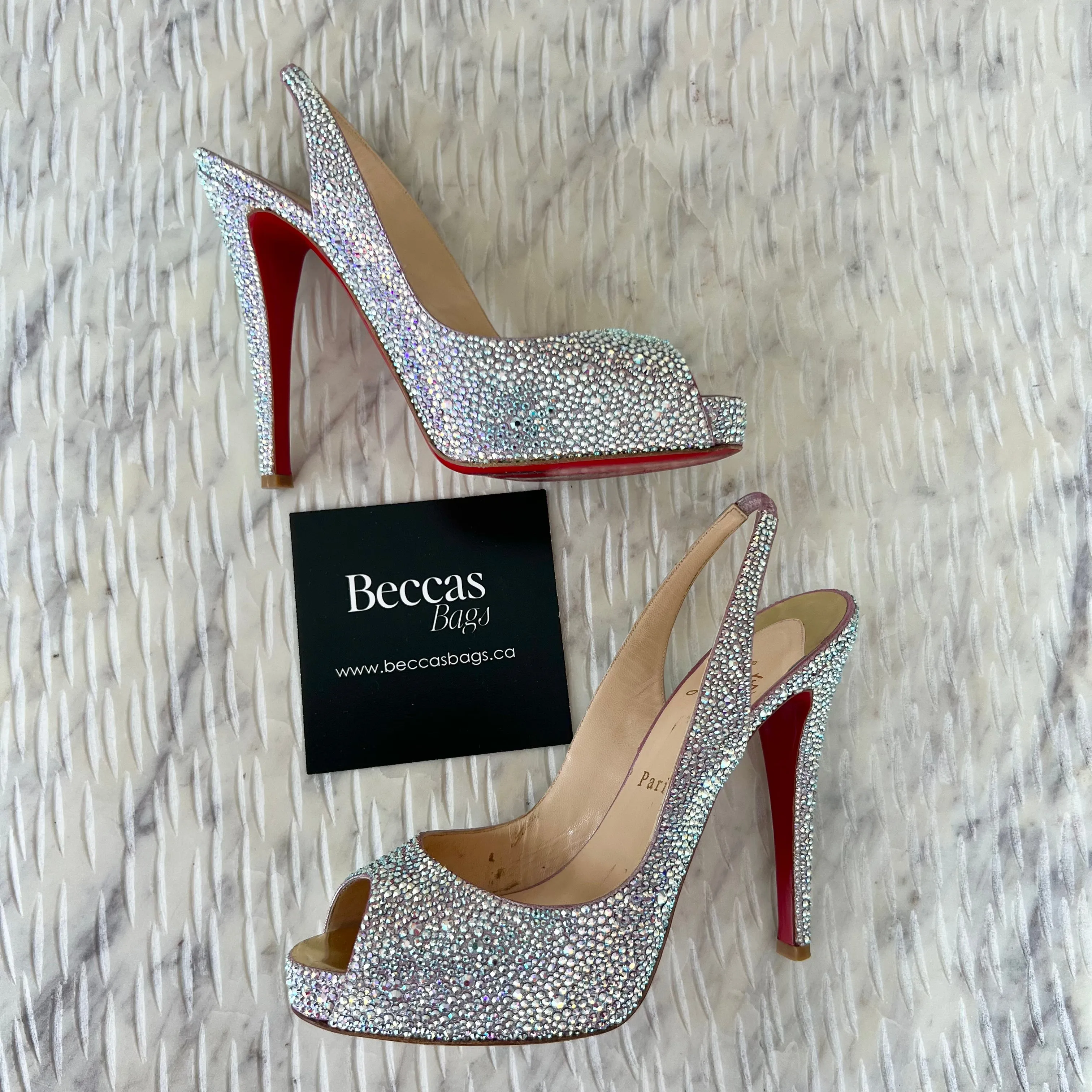 Christian Louboutin Strass Very Riche 120 Platform Pumps Aurora Boreale