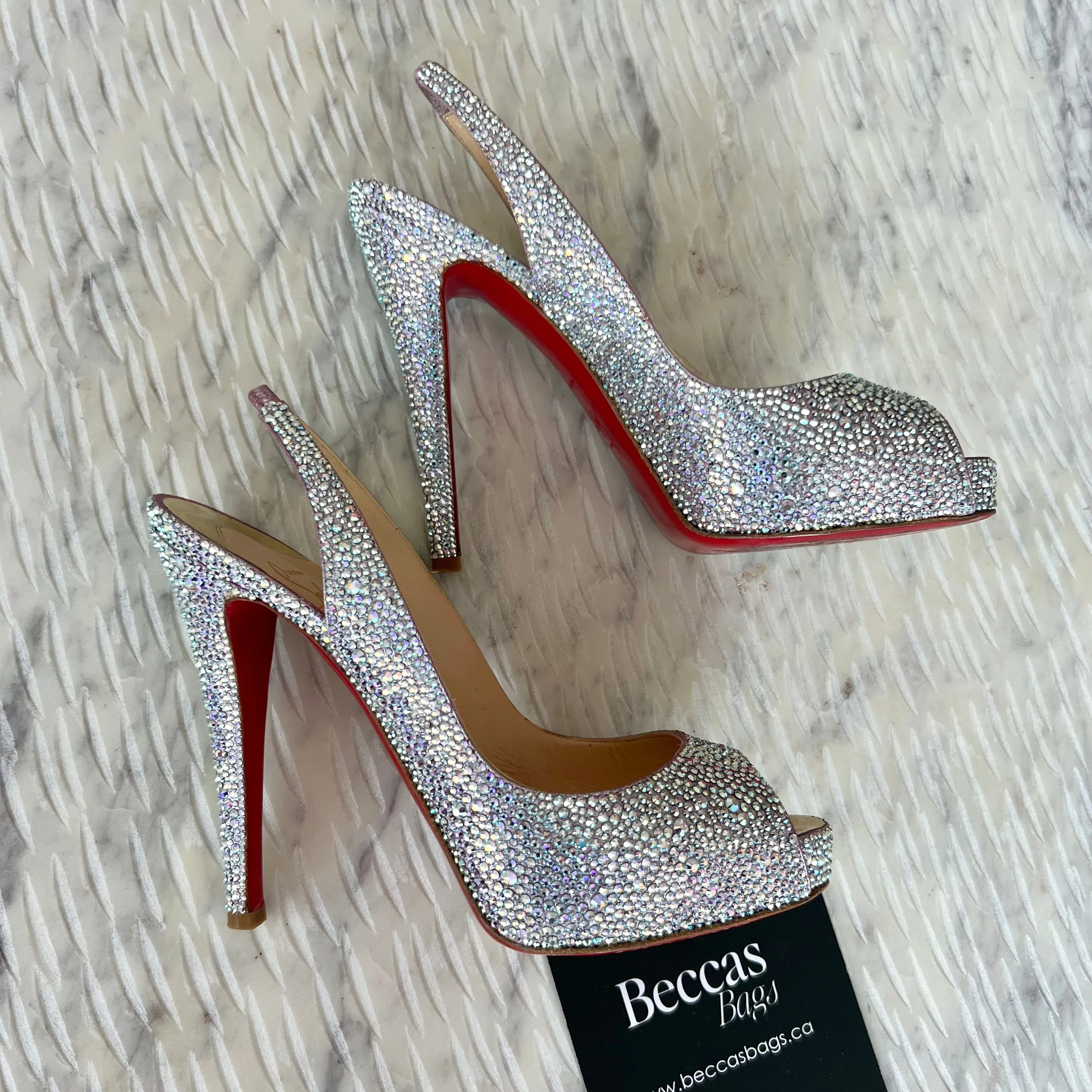 Christian Louboutin Strass Very Riche 120 Platform Pumps Aurora Boreale