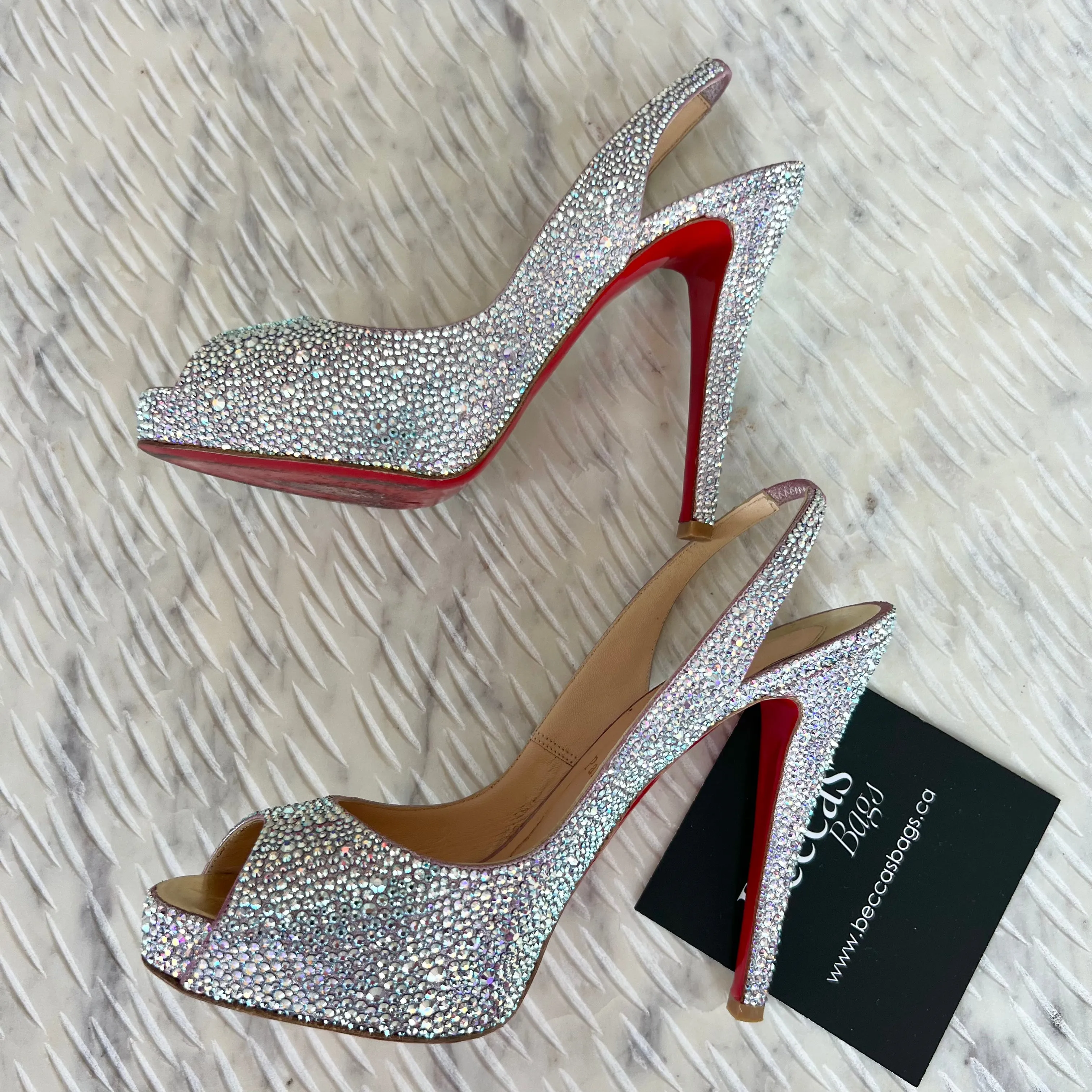 Christian Louboutin Strass Very Riche 120 Platform Pumps Aurora Boreale