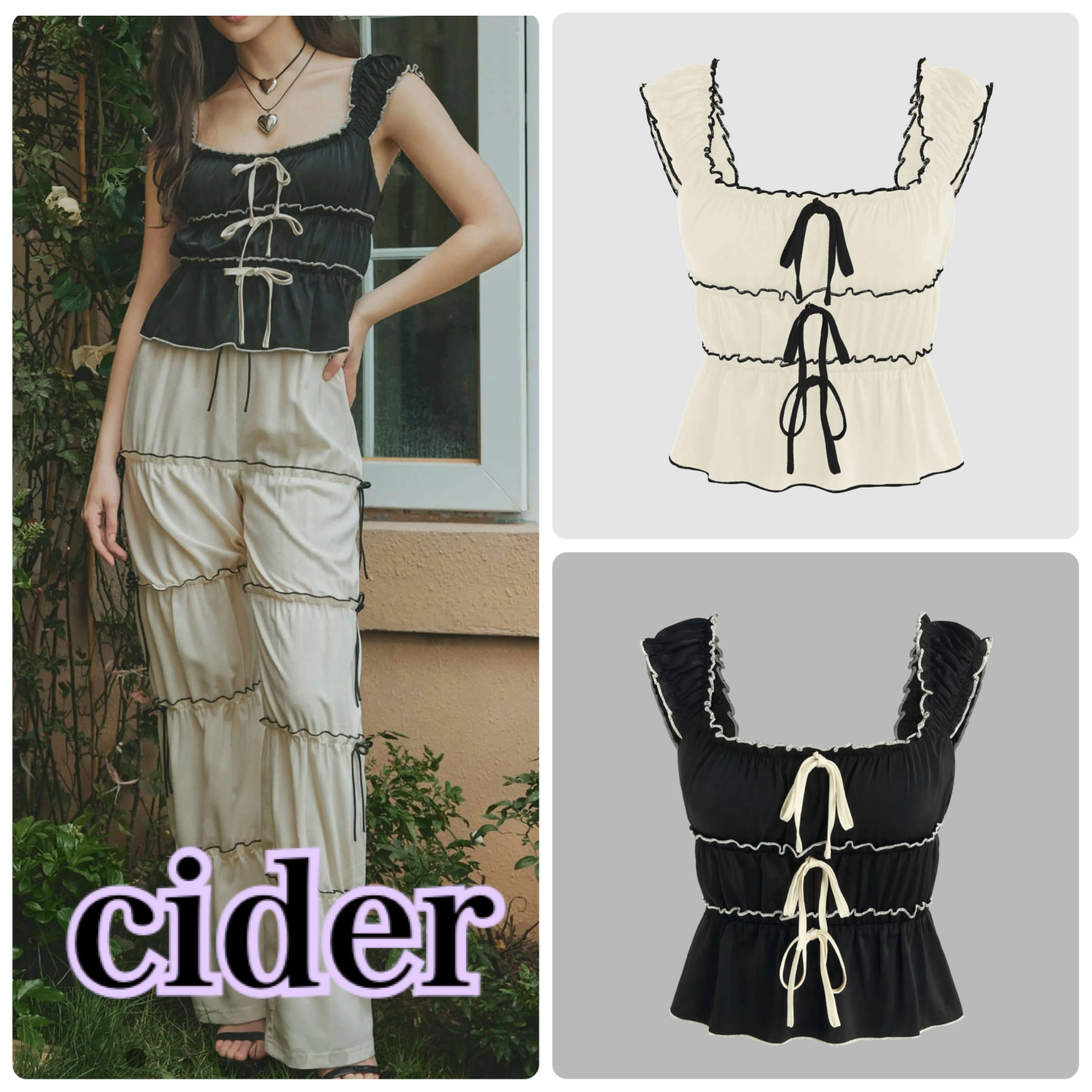 Cider  |Casual Style Sleeveless Lace Elegant Style Tanks & Camisoles