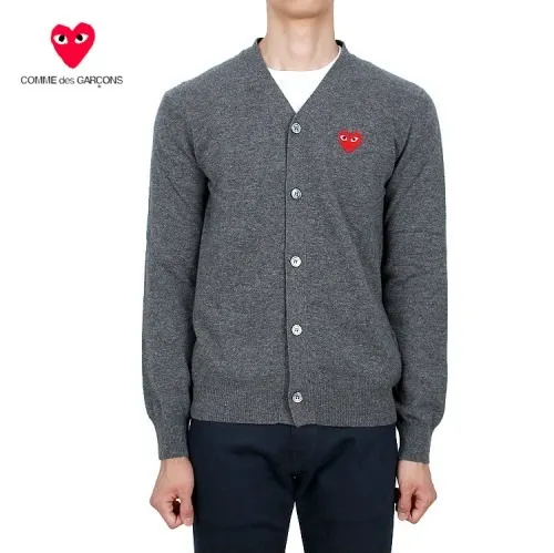 COMME des GARCONS  |Heart Wool Logo Designers Cardigans