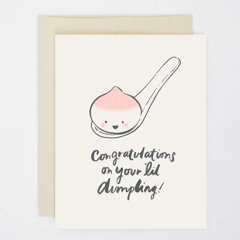 Congrats on Your Lil Dumpling Baby Card