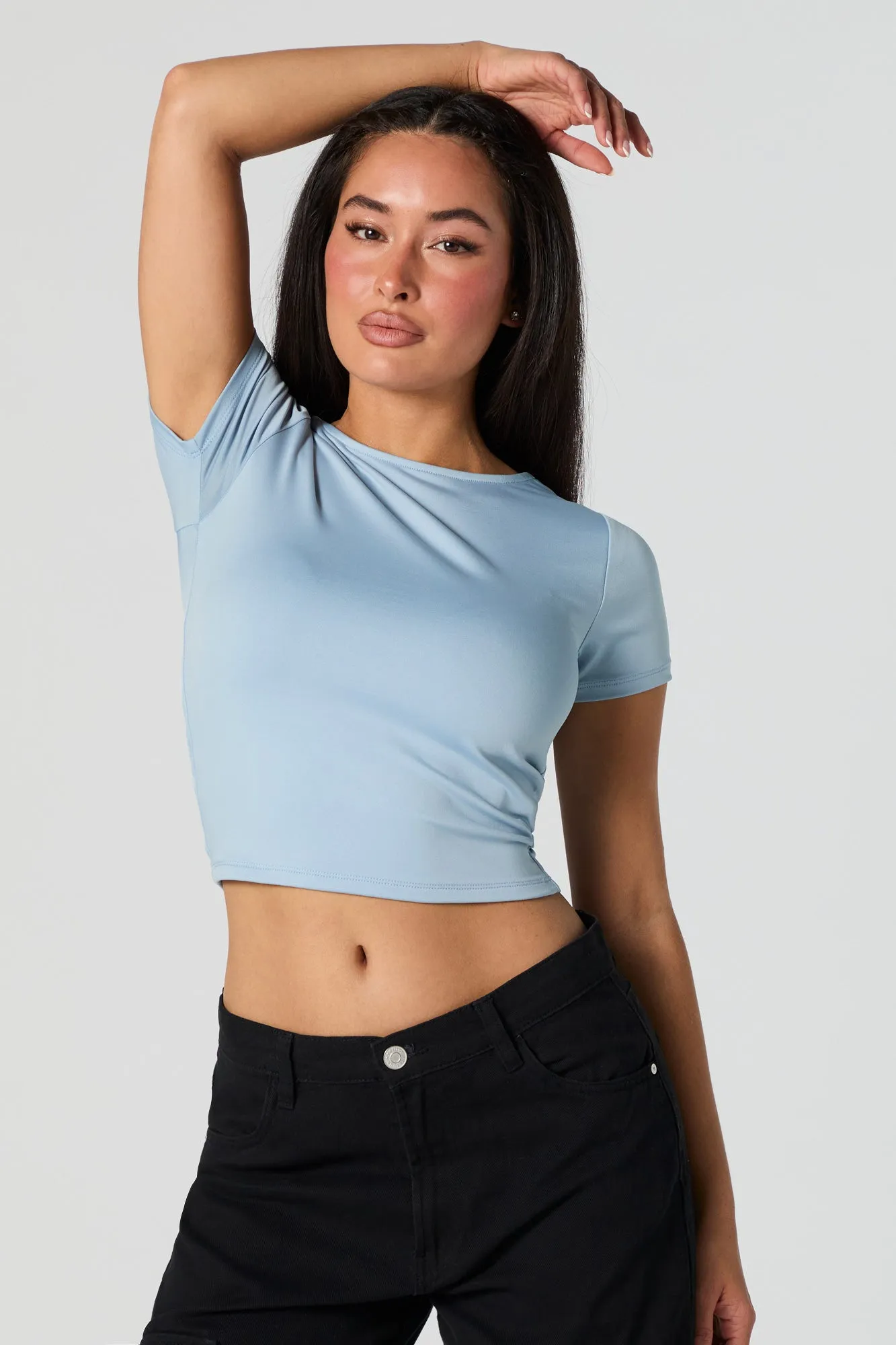 Contour Scoop Back Crop Top