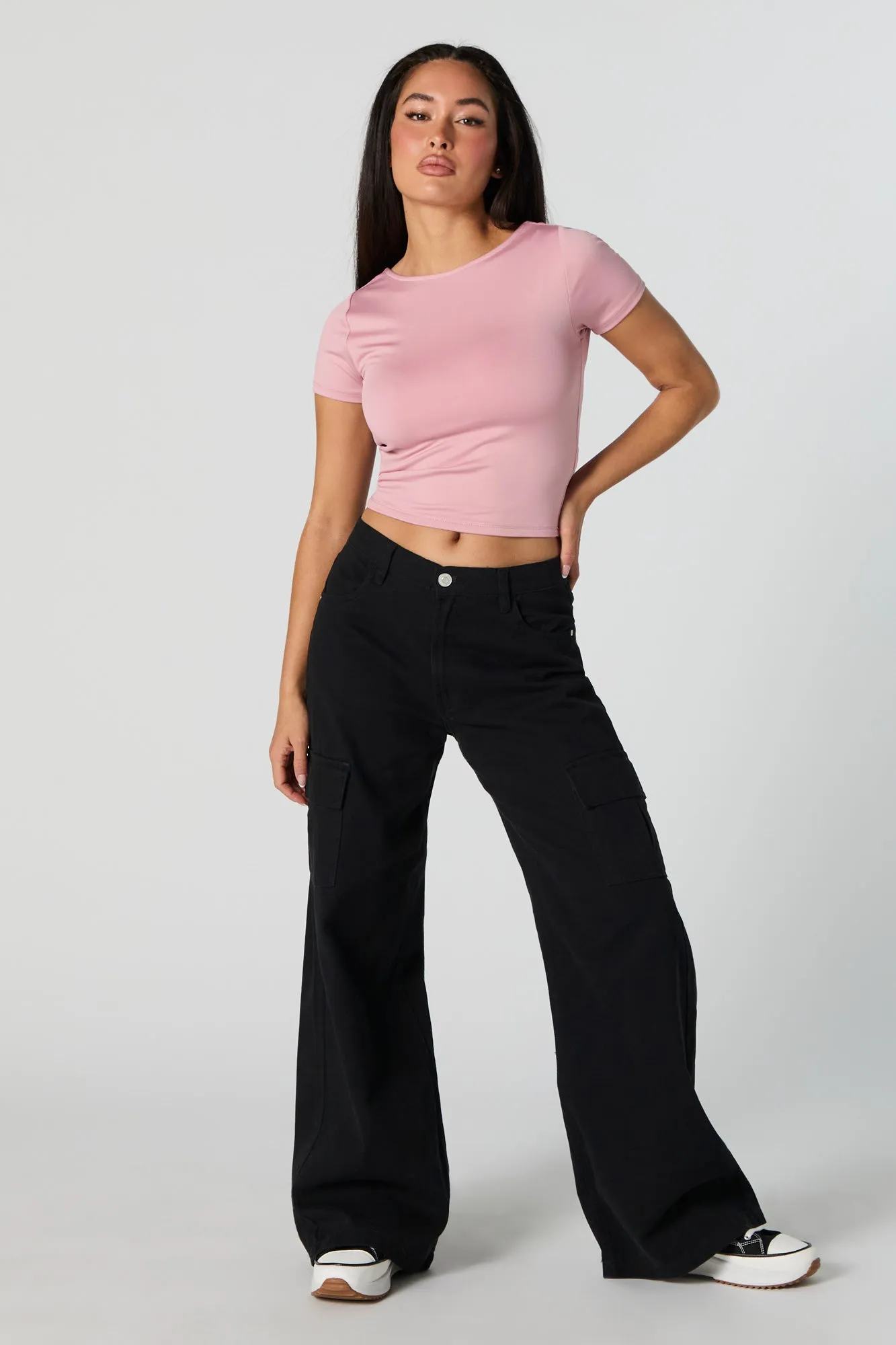 Contour Scoop Back Crop Top