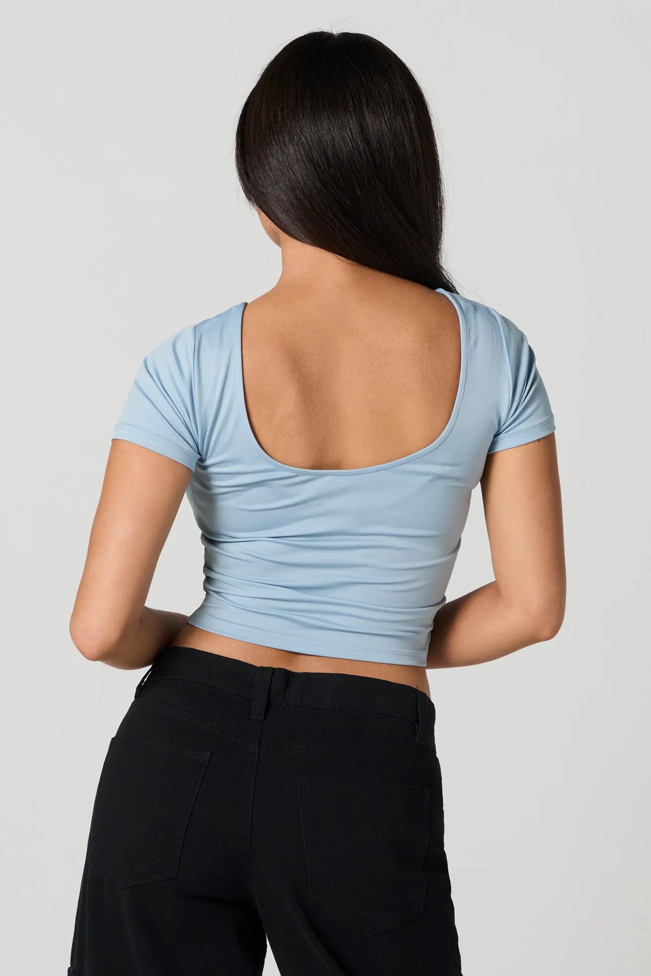 Contour Scoop Back Crop Top