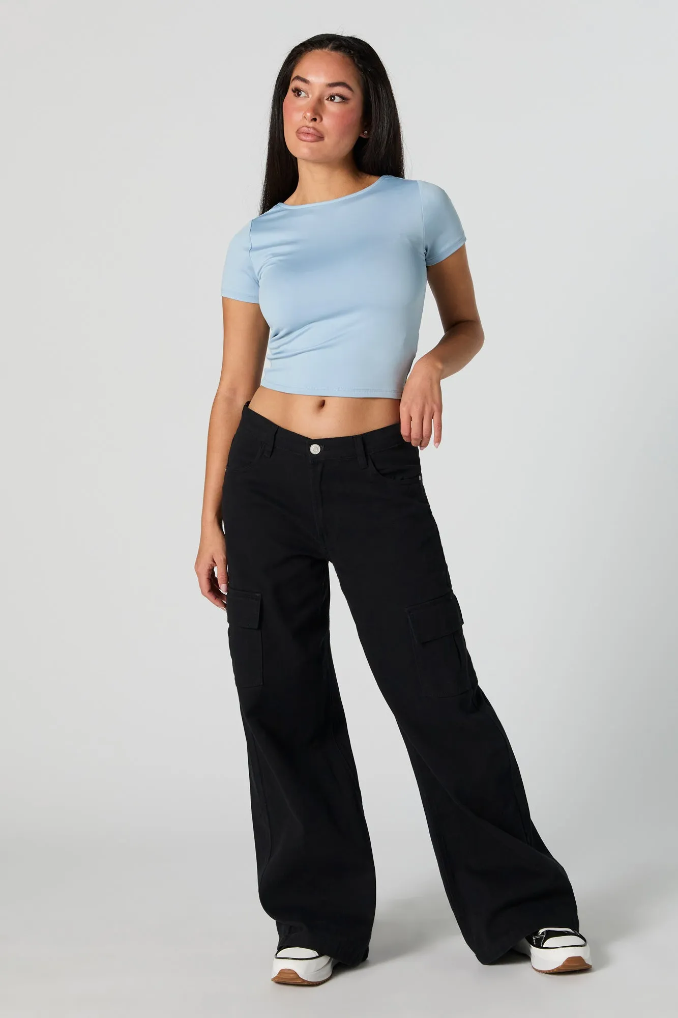 Contour Scoop Back Crop Top