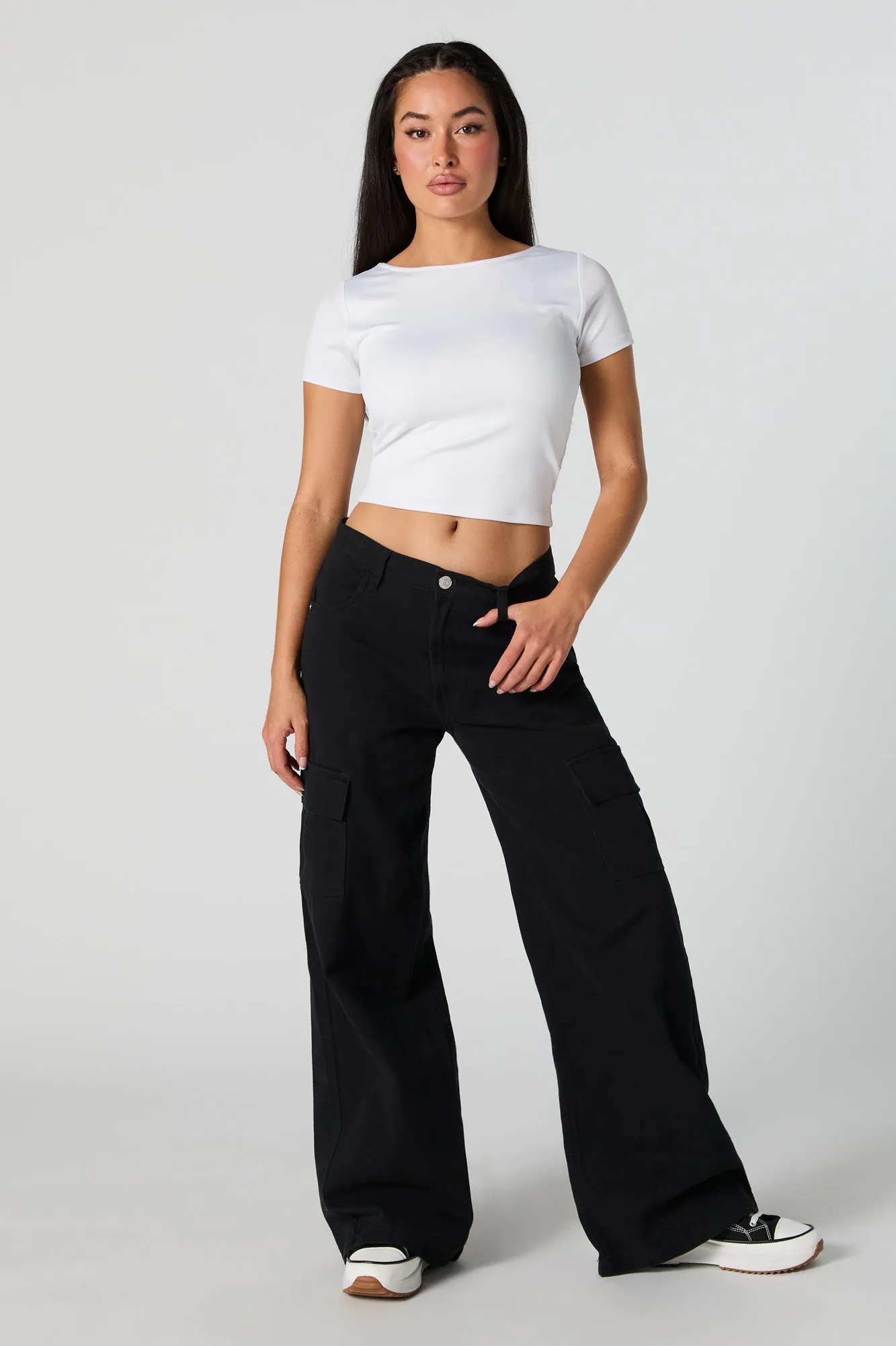 Contour Scoop Back Crop Top