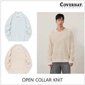 COVERNAT  |Casual Style Unisex Street Style Plain V-neck & Crew neck