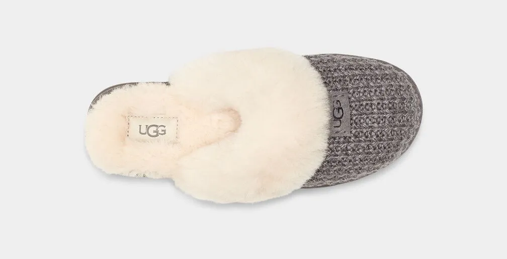 Cozy Knit- The Ugg Slipper in Charcoal