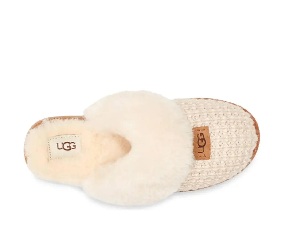 Cozy Knit- The Ugg Slipper in Cream