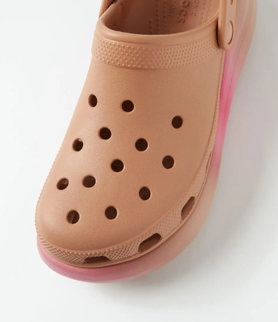 CROCS Crush Dip Clog W Cork Multi Croslite Flat Shoes