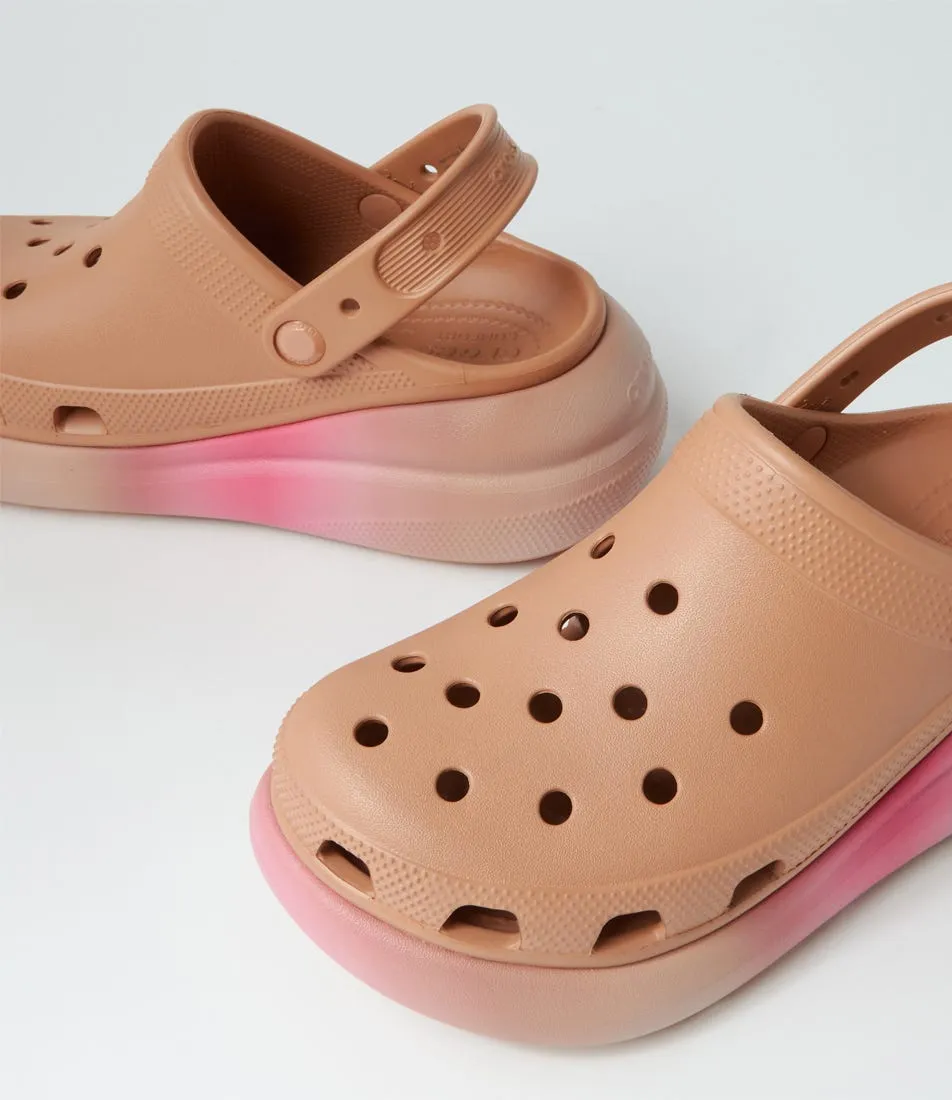 CROCS Crush Dip Clog W Cork Multi Croslite Flat Shoes