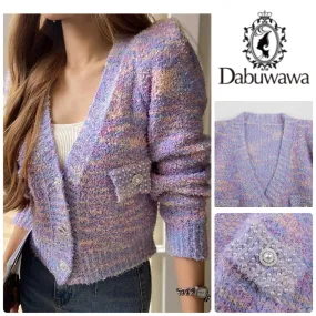 Dabuwawa  |Casual Style V-Neck Long Sleeves Party Style Elegant Style