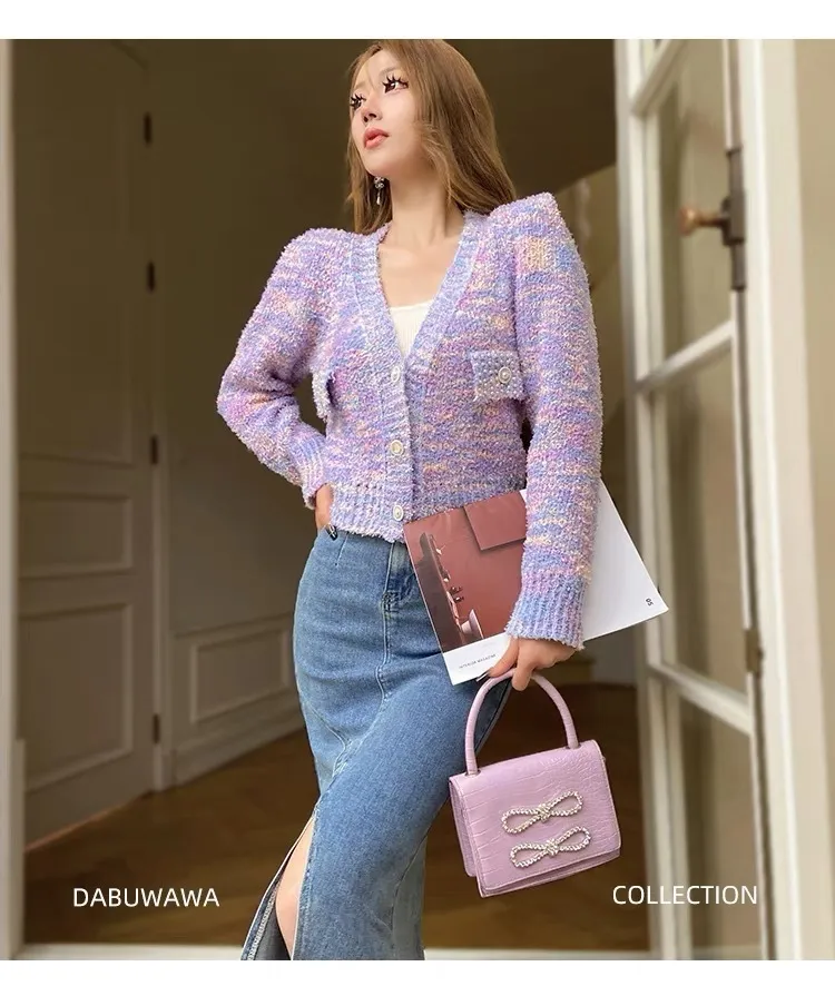 Dabuwawa  |Casual Style V-Neck Long Sleeves Party Style Elegant Style