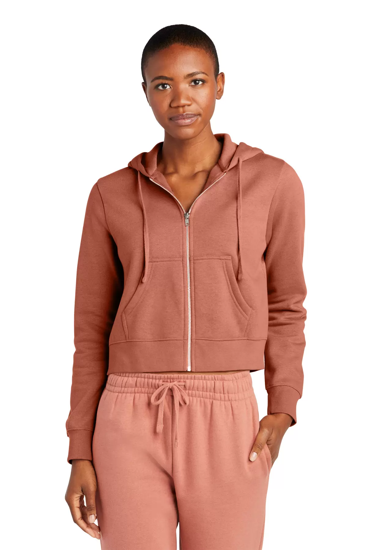 District Clothing DT6103 District Women's V.I.T. Fleece Full-Zip Hoodie SKU: DT6103