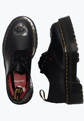 Dr. Martens x Betty Boop - 1461 Quad Black Smooth - Girl Shoes