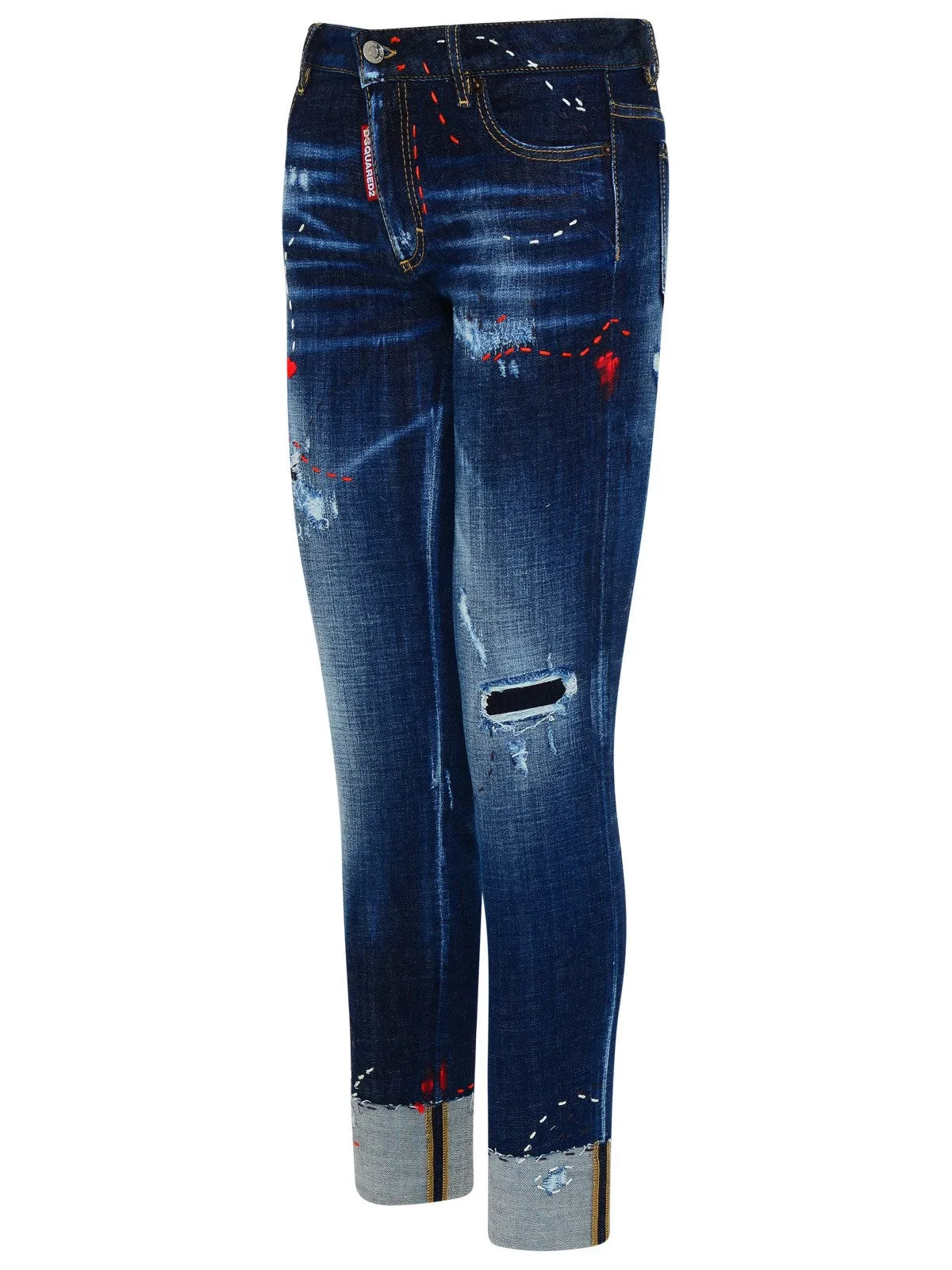 Dsquared2 Distressed Skinny Fit Jeans