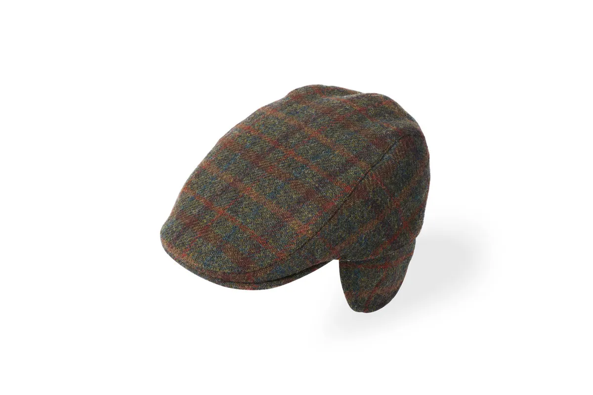 Failsworth Harris Tweed Herringbone Oban Flat Cap -  at CCW Clothing