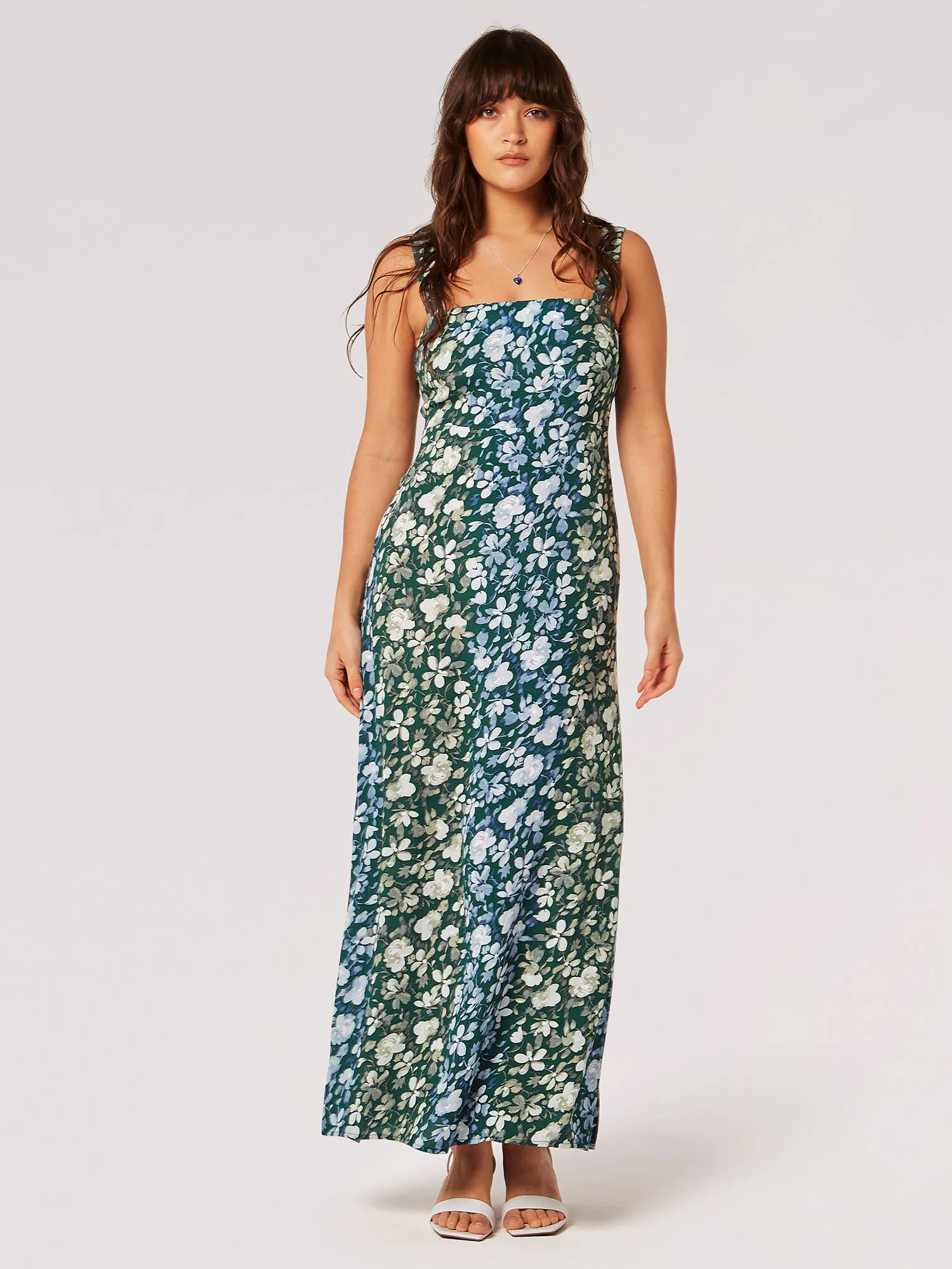 Floral Rose Ombre Camisole Maxi Dress | Apricot Clothing