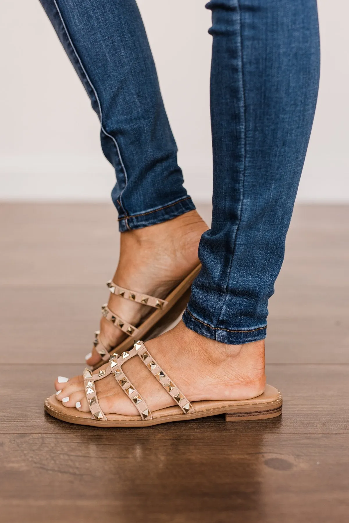 Forever Link Ding-32 Sandals- Taupe