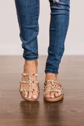 Forever Link Ding-32 Sandals- Taupe